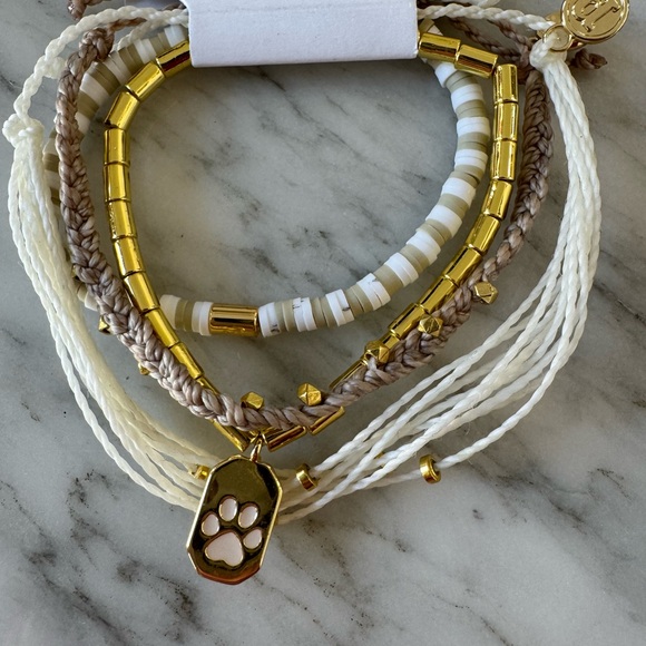 New Pura Vida Gold and Cream Bracelet Collection - Picture 3 of 4